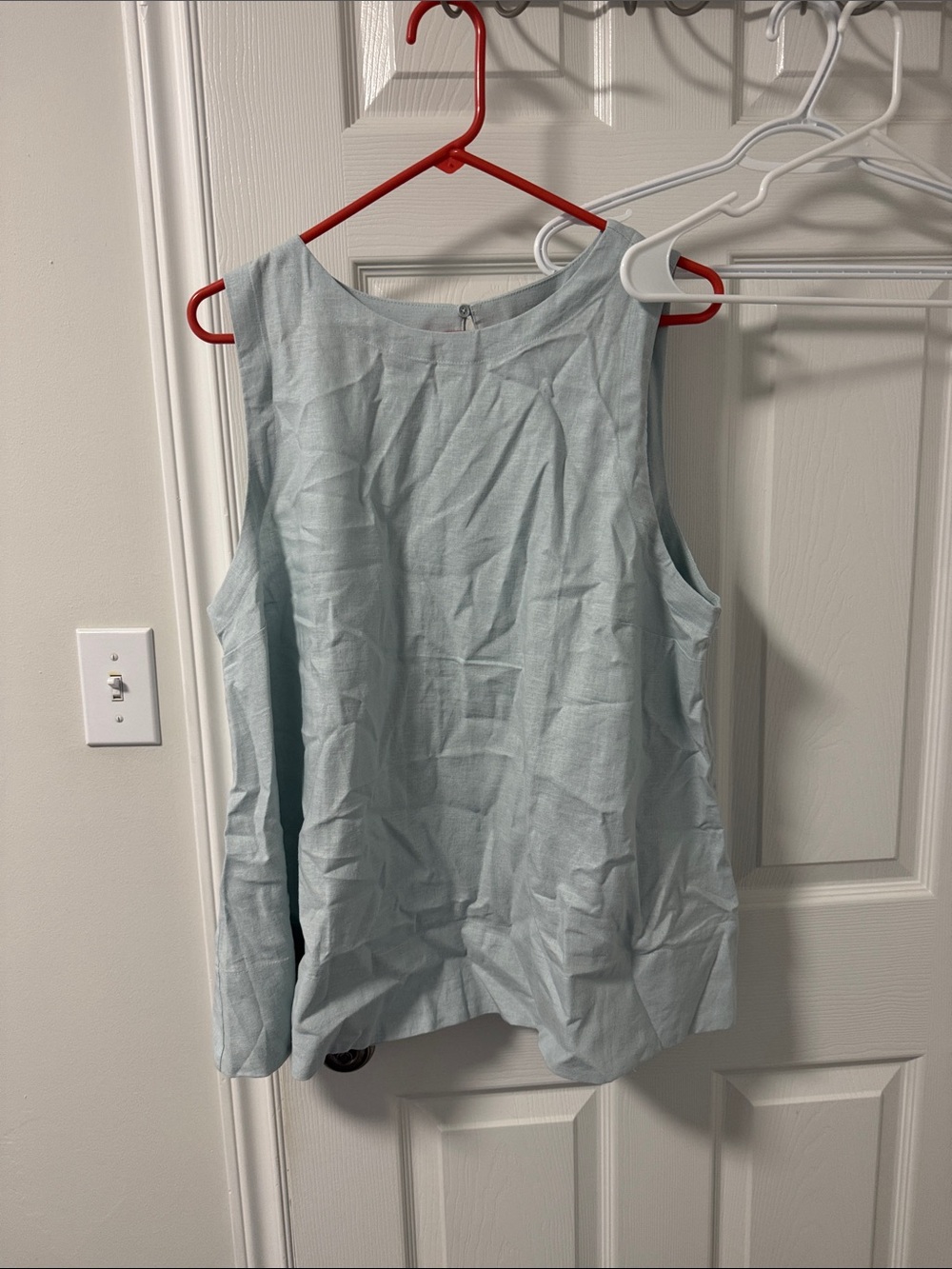 Banana Republic Light Blue Sleeveless Tunic Top